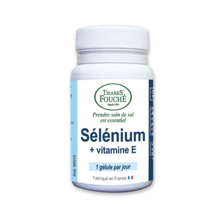SÉLÉNIUM + Vitamine E - 1 géllule par jour - 60 gélules