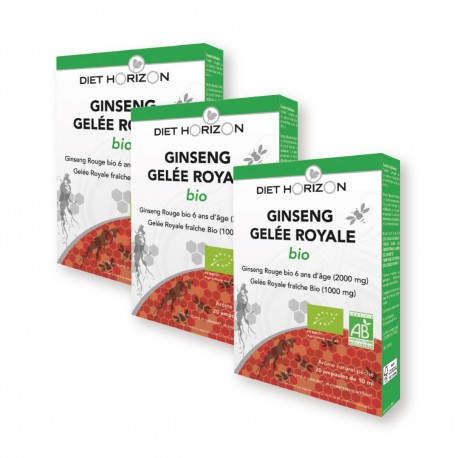 3 boîtes de Ginseng-Gelée Royale BIO