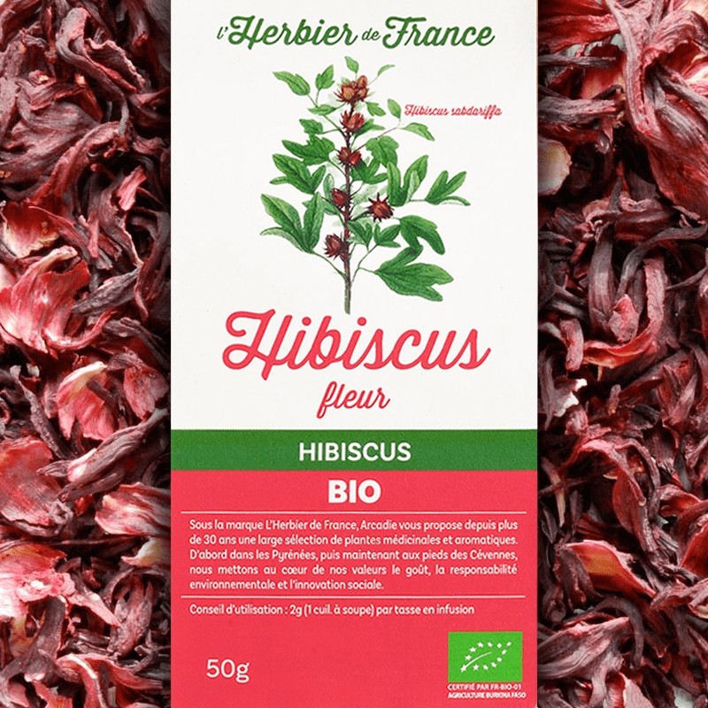 Infusion bio Hibiscus Fleur - vrac 50g